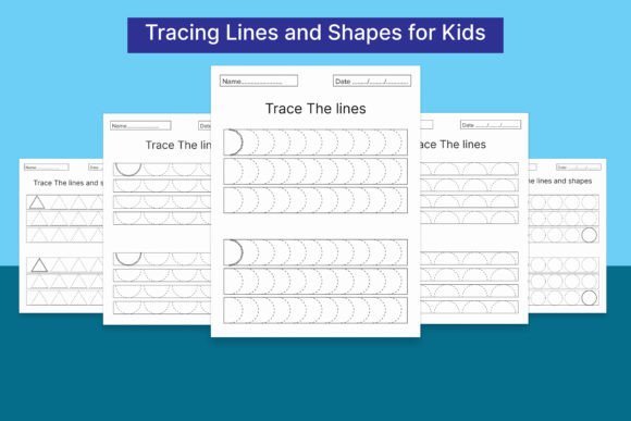 Download Tracing Lines and Shapes  Kids Workbook - Lines Collection