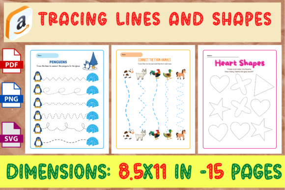Download Tracing Lines and Shapes for Kids - Lines Collection