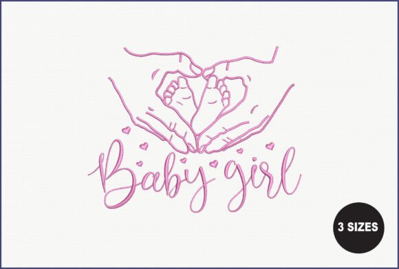 Download Baby Girl Embroidery Design - Embroidery design Collection