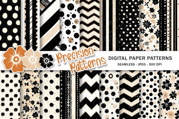 Download Black and White Polka Dots Stripes Patte - Trip Collection