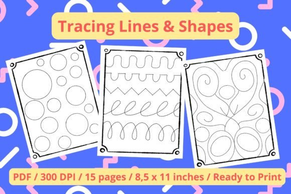 Download Tracing Lines and Shapes for Kids - Lines Collection