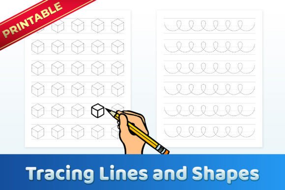 Download Tracing Lines and Shapes for Kids - Lines Collection