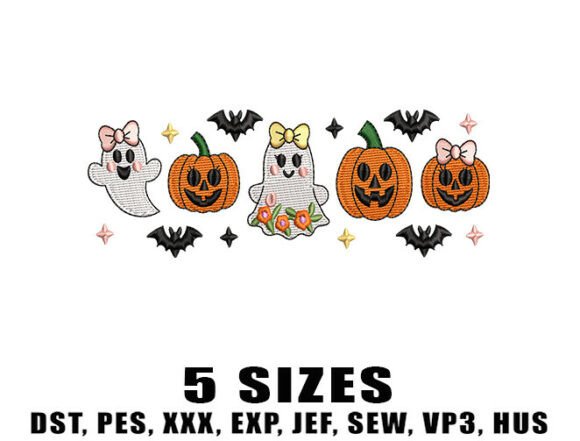 Download Spooky Girly Embroidery Design - Embroidery design Collection