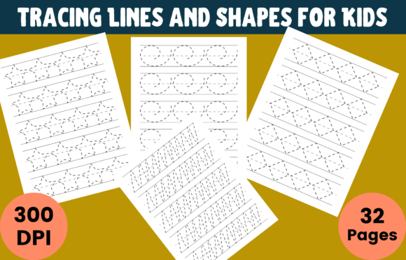 Download Tracing Lines and Shapes for Kids - Lines Collection