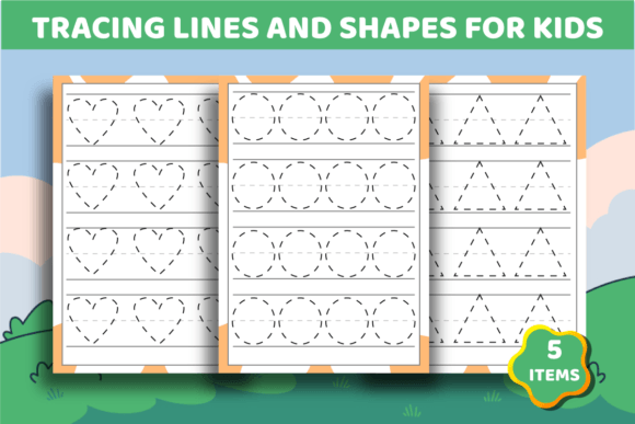 Download Tracing Lines and Shapes for Kids - Lines Collection