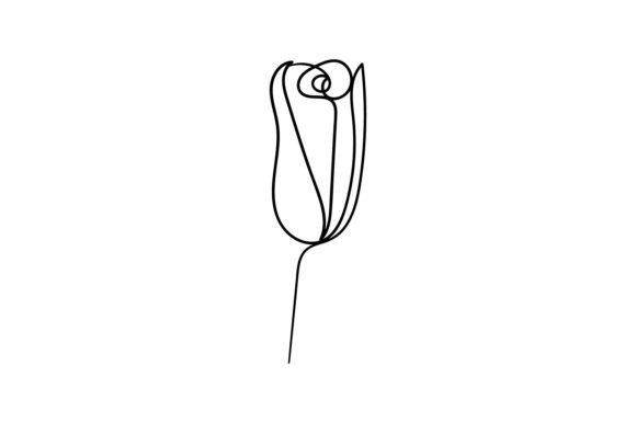 Download Flower One Line  Drawing Minimalism Art. - One line Collection