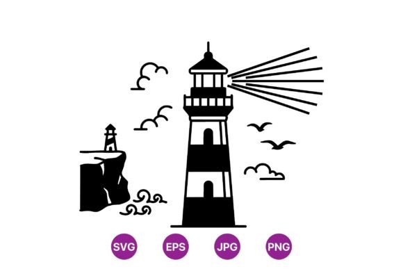 Download Coastal Lighthouse Svg Design - Premium Bundle