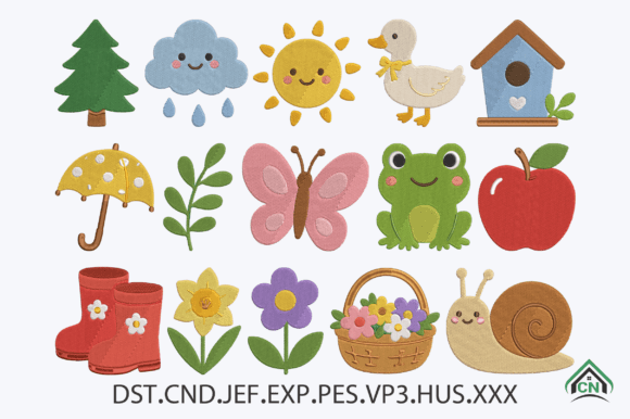 Download Mini Cute Garden Embroidery Design File - Embroidery design Collection